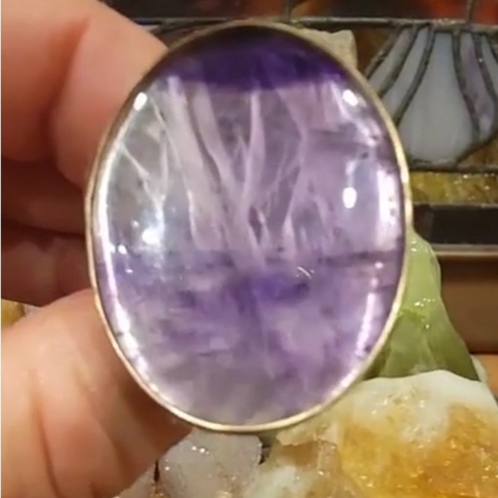 Star Amethyst Ring - Adjustable - image 8